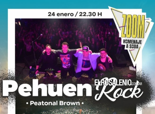 Llega el “Pehuen Rock” con un show en la peatonal Brown