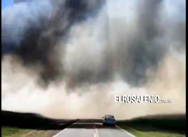 Otro incendio en el basural generó humo y complicaciones en la ruta 249