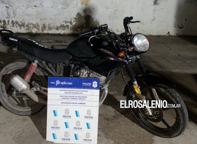 Menor aprehendido cuando conducía en contramano una moto con numeración limada