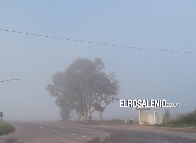 Precaución al conducir: niebla en las rutas rosaleñas