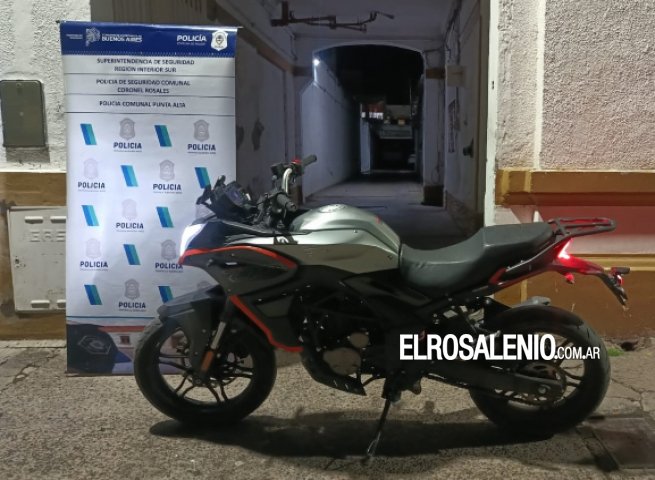 Otra vez: secuestran en nuestra ciudad una moto robada en Bahía Blanca