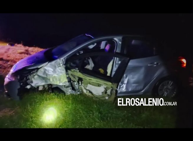 Chocaron un auto y un colectivo en la Ruta 3