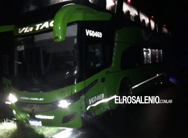 Chocaron un auto y un colectivo en la Ruta 3