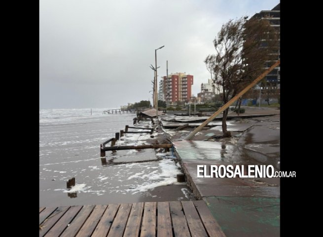 Monte Hermoso: “No tenemos registro de una subida del mar tan violenta“