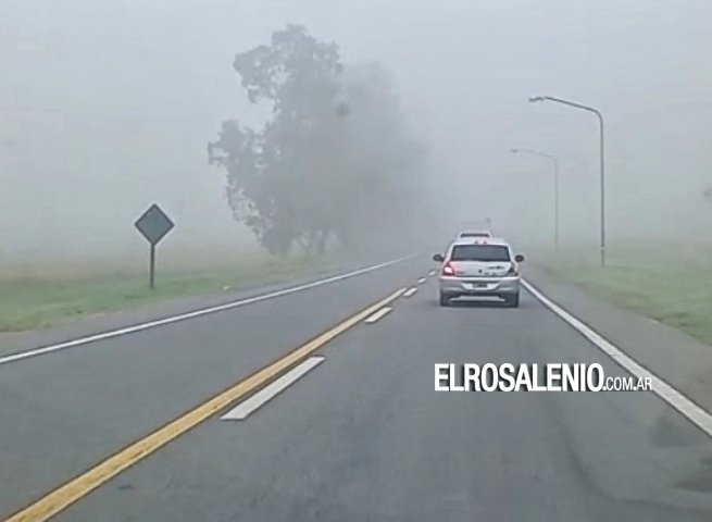 Bancos de niebla en la ciudad y la región reducen visibilidad en rutas