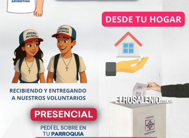 Este sábado se hará en Punta Alta la Colecta Anual de Cáritas 