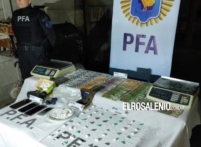 Familia narco: madre e hijo fueron detenidos y le secuestraron cocaína lista para la venta
