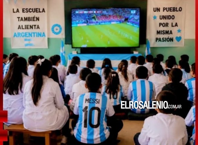 Confirman que en Rosales las clases no se suspenden por los partidos de la selección