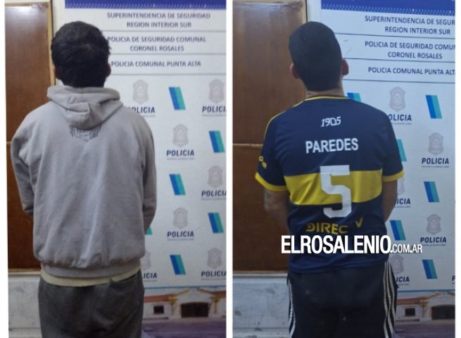 Dos aprehendidos en distintos procedimientos policiales