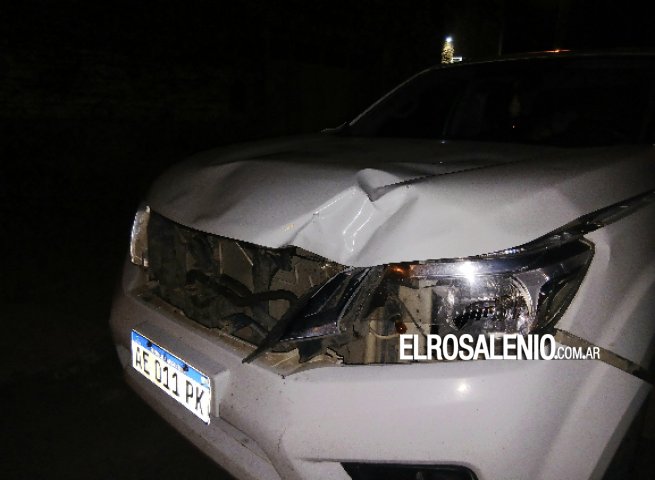 Accidente entre bicicleta y camioneta