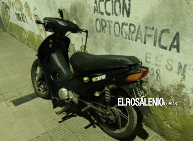 Dos menores aprehendidos tras la sustracción de una moto