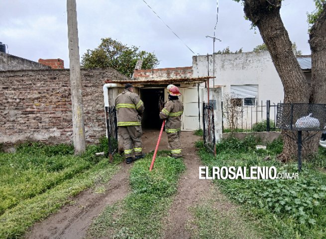 Un principio de incendio movilizó a los bomberos en la zona sur