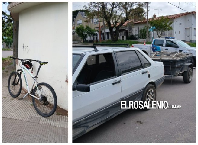 Ciclista herido tras chocar con un auto en una esquina del Parque San Martín