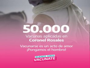 Rosales superó las 50.000 vacunas aplicadas
