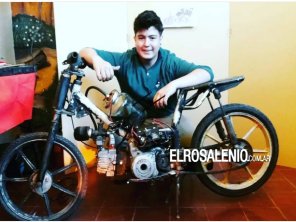 Con 18 años un salteño diseñó un motor de moto que funciona con agua salada