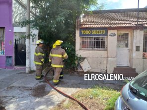 Pequeño foco de incendio en estructura abandonada convocó a bomberos 