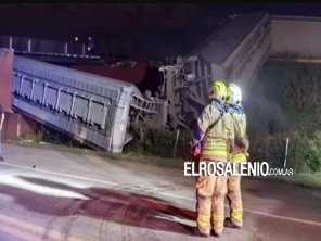 Descarriló un tren en Rosario: Al menos desbarrancaron cinco vagones 