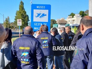 Inauguraron cartelería de ubicación de los Museos rosaleños sobre Malvinas