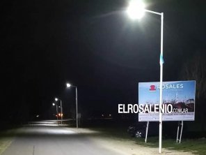 Inauguraron la última etapa de iluminación de camino a Puerto Rosales
