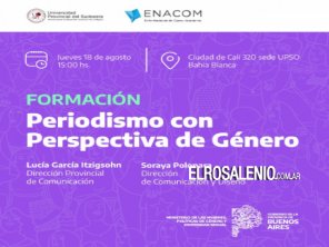 Este jueves brindarán un curso de “Comunicación con perspectiva de género“