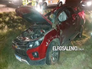 Volcó su camioneta en La Carrindanga: fue hospitalizado