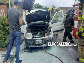 Bomberos convocados ante incendio de vehículo