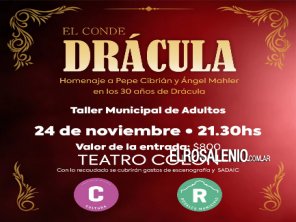 Este jueves presentarán la obra “El Conde Drácula“