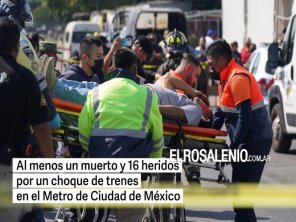 Al menos un muerto y 35 heridos por un choque de trenes en el Metro de Ciudad de México 