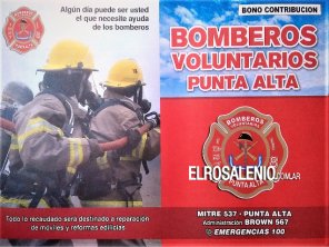 Nuevo bono contribución de la Asociación Bomberos Voluntarios Punta Alta