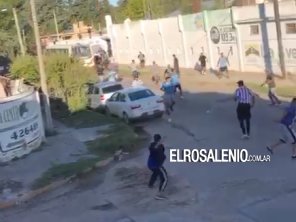 Incidentes en el entretiempo del partido de Rosario: Arrojaron piedras y dañaron automóviles