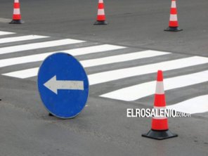 Corte de calle programado para el día de mañana