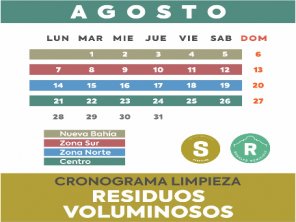 Inició el cronograma de recolección de voluminosos del mes de agosto