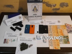 Detenido por tenencia de droga y arma de guerra