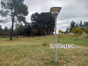 Nuevas luces led para el interior y perímetro del parque San Martín