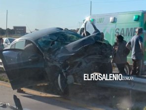 Un hombre fue hospitalizado tras un múltiple choque en la autopista