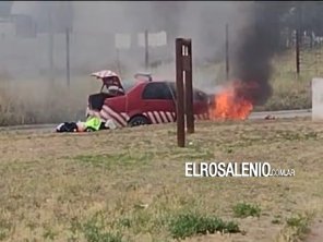 Se incendió su vehículo cuando circulaba por zona norte