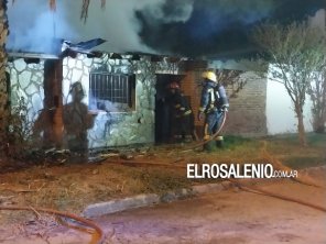 Incendio de vivienda en Villa Arias: “Me quedé con lo puesto nomás”