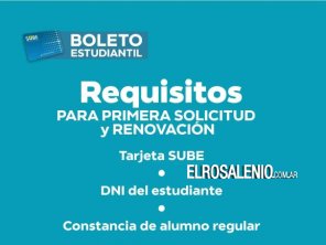 Demoras en la carga de los atributos para el descuento del boleto estudiantil