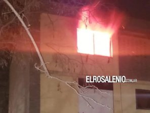 Rosendo López: un incendio causó daños totales en un departamento 