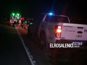  Ruta 3: una mujer volcó con su auto y fue hospitalizada 