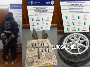 Detuvieron a un joven que había robado la rueda de un auto estacionado