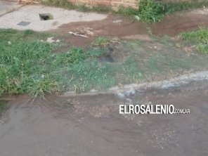 Enorme pérdida de agua en barrio Centenario: comenzó la reparación de ABSA