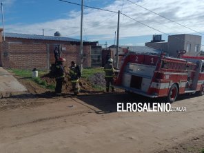 Un desperfecto en una garrafa generó un susto en una familia y la presencia de bomberos