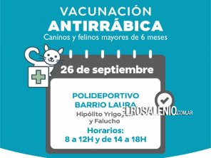 El jueves habrá campaña de vacunación antirrábica gratuita 