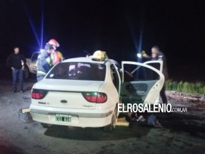 Choque frontal de autos en ruta3 dejó un fallecido y heridos