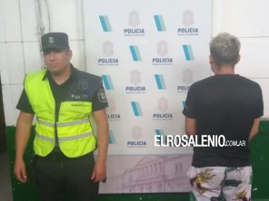 Lesionó a una policía, escapó y lo detuvieron con las esposas colocadas 