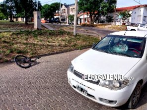 Accidente en el Parque San Martín: una ciclista fue derivada al hospital