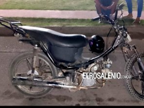 Atropelló a una joven en una moto denunciada como robada