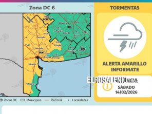 Alerta amarillo por tormentas para el sábado a la noche