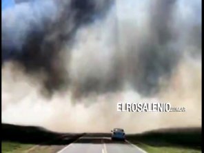 Otro incendio en el basural generó humo y complicaciones en la ruta 249